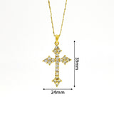 S925 Sterling Silver Diamond Inlaid Cross – Jewelry Gift Ideas — 8