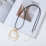 Minority Design Ring Sweater Chain Long Necklace – Jewelry Gift Ideas — 7