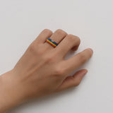 Fashion Rainbow Pride Ring Women Men Gay Lesbian LGBT – Stylish Gifts — 4