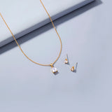 Copper Gold Plated Waterdrop Zircon Pendant – Jewelry Gift Ideas — 1