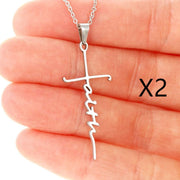 Stainless Steel Necklace Faith Necklace Faith – Jewelry Gift Ideas — 5