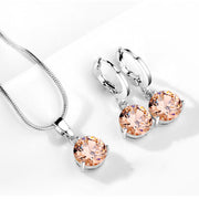 Water Drop Necklace Earring Set – Jewelry Gift Ideas — 3