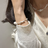 S925 Sterling Silver Irregular Pearl Bracelet – Jewelry Gift Ideas — 1