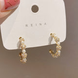 Stitching Earrings Net Red Ins Simple Temperament – Gifts for Her — 5