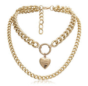 Metal Heart Choker Necklace For Women – Jewelry Gift Ideas — 7