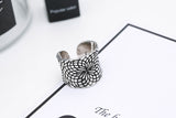 Sterling Silver Vintage Ring Personality Wide Ring – Stylish Gifts — 5