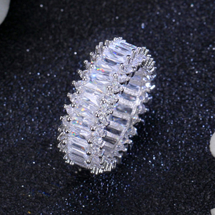 Women's Long Zircon Ring With Diamond Ring Accessories – Stylish Gifts — 1