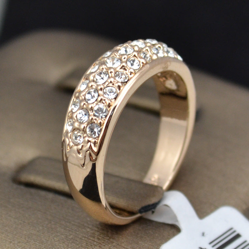 Women's Simple Fashion Pave Spot Drill Ring – Stylish Gifts — 1