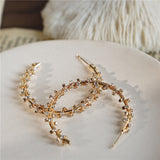 Large rhinestone wrapped earrings – Holiday Gift Ideas — 8