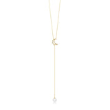 Natural Pearl Moon Tassel Necklace – Jewelry Gift Ideas — 4
