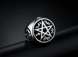 Five-star men's titanium steel ring – Gifts for Him — 3