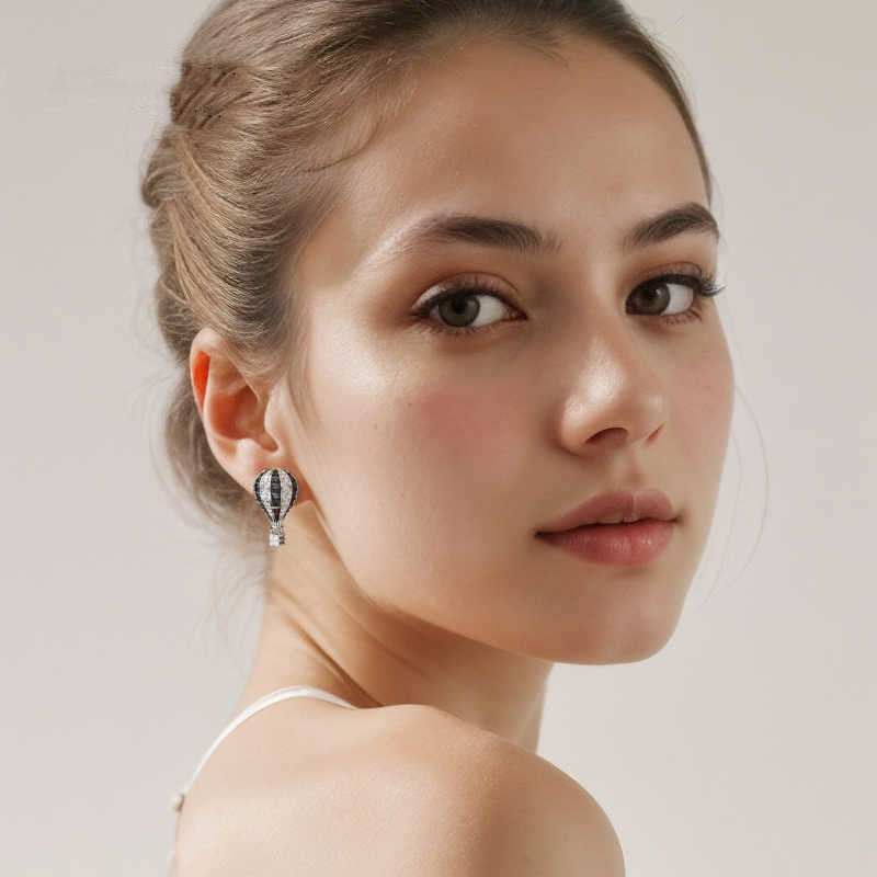 Hot Air Balloon Ear Studs Female Fashion Minority – Stylish Gifts — 1