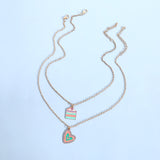 Women Macaron Multi-color Oil Drop Heart Pendant – Jewelry Gift Ideas — 6