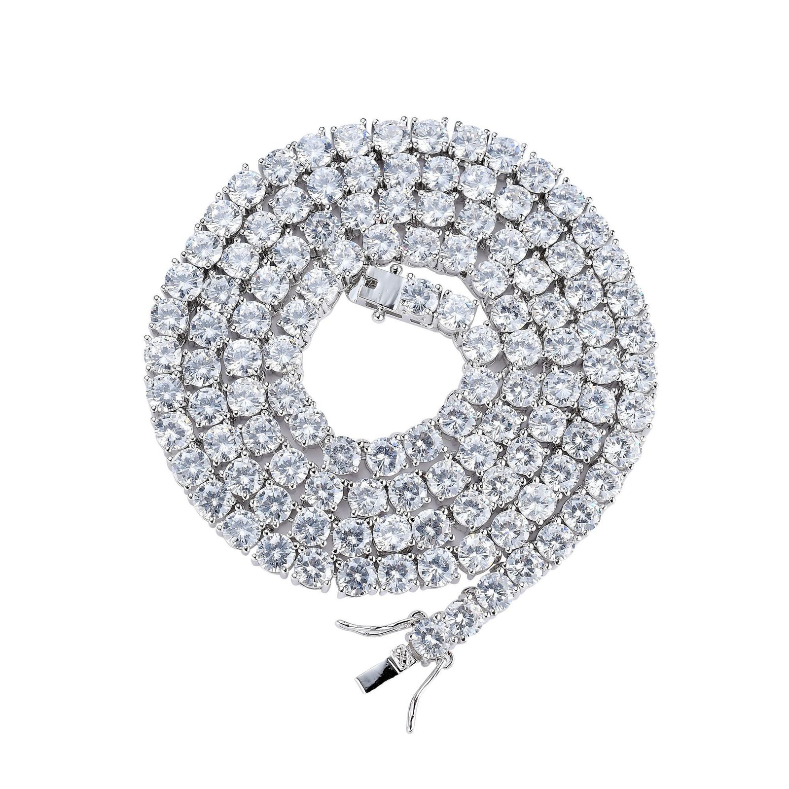 Zircon necklace single row chain – Jewelry Gift Ideas — 1