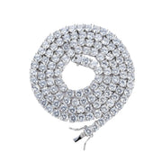 Zircon necklace single row chain – Jewelry Gift Ideas — 1