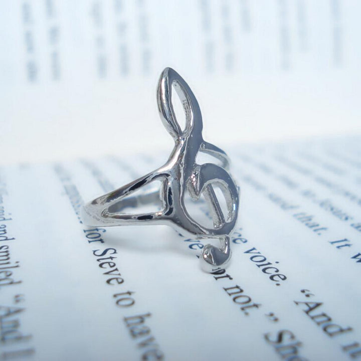 Unique Hollow Out Musical Notes Rings For Women – Jewelry Gift Ideas — 1