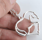 Love Pony Silver-plated Pendant Necklace – Jewelry Gift Ideas — 7