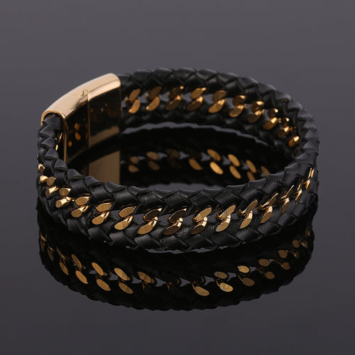 Braided Style personalized leather bracelet – Stylish Gifts — 2