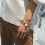 Simple and elegant chain pearl bracelet – Jewelry Gift Ideas — 1