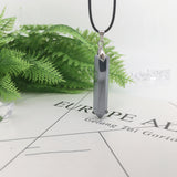 Natural Terahertz Power Stone Prismatic Pendant – Jewelry Gift Ideas — 5