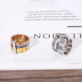 Stainless Steel Multi Ring Combination Roman Letter – Useful Gifts — 1