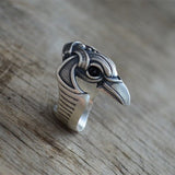 Gothic Vintage Punk Raven Men's Ring Men – Gifts for Him — 2