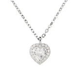 Sterling Silver Love Necklace Exquisite Diamonds – Jewelry Gift Ideas — 4