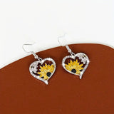 Cute Lady Animal Bee Sunflower Heart Earrings – Surprise Gifts — 5