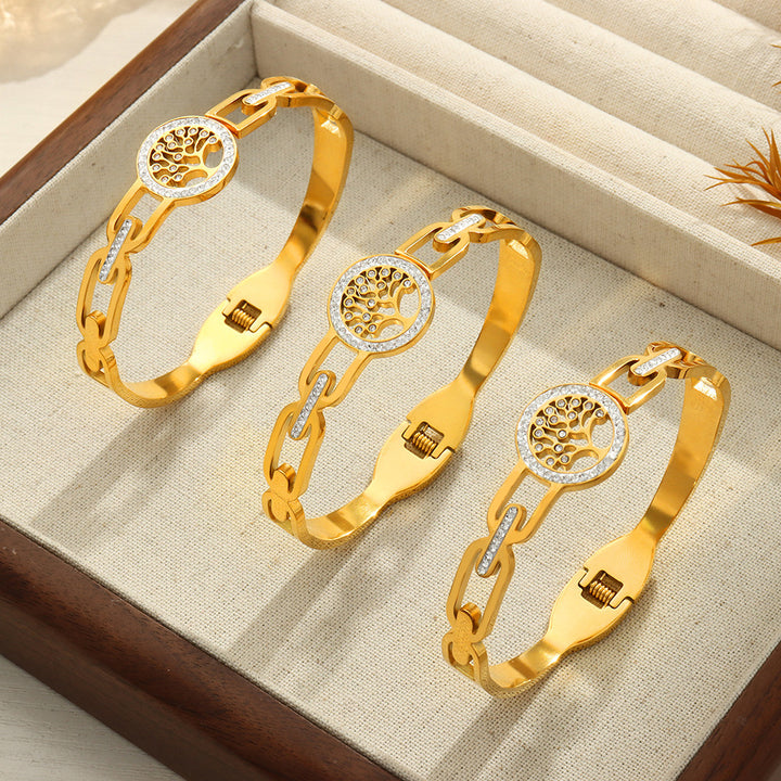 Tree Of Life Bracelet Female Hollow Jeweled – Jewelry Gift Ideas — 1