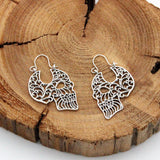 Creative Vintage Openwork Carved Skull Earrings – Surprise Gifts — 1