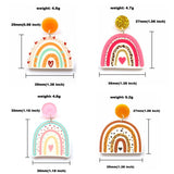 Women's Fashion Love Leopard Print Rainbow Acrylic – Stylish Gifts — 4