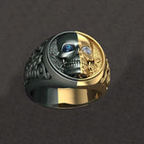 Men's Fashion Trend Blue And White Diamond Two Tone – Stylish Gifts — 4