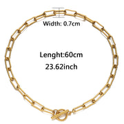 Women's Stainless Steel Clavicle Chain – Gifts for Her — 4