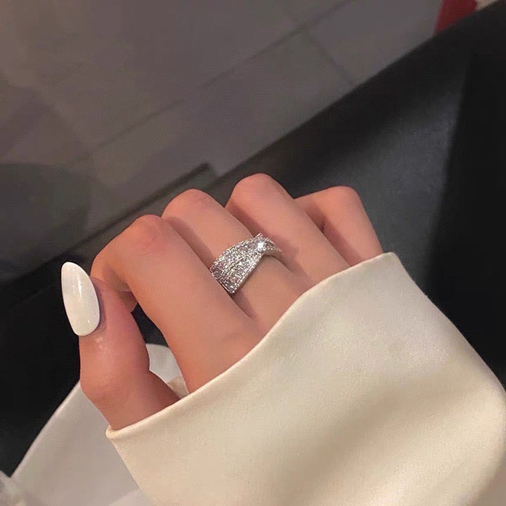 Niche 925 Silver Refined Rhinestone Ring – Surprise Gifts — 1
