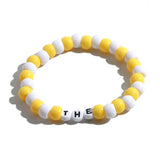 Colorful Beach Boho Ball Alphabet Bracelet – Jewelry Gift Ideas — 12