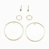 Personalized New Circle Women's Earring Set – Jewelry Gift Ideas — 1