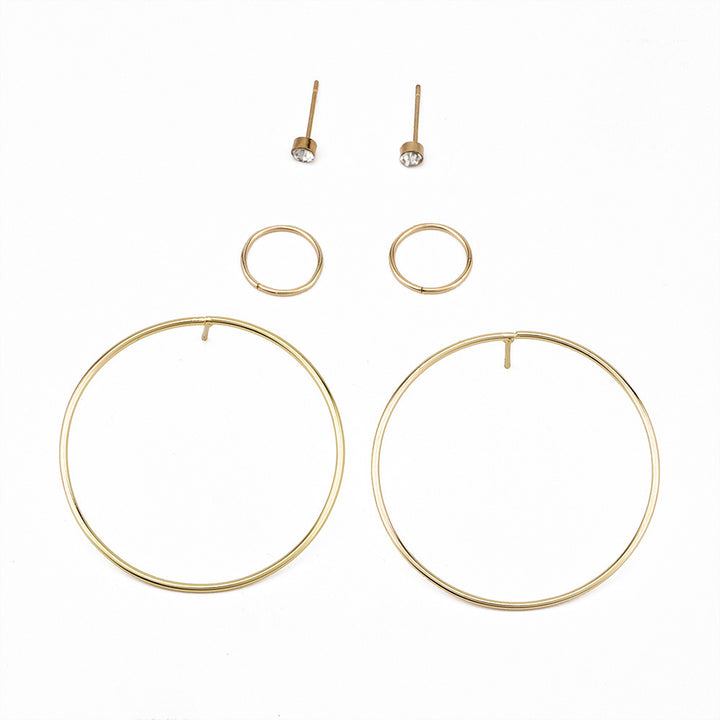 Personalized New Circle Women's Earring Set – Jewelry Gift Ideas — 1