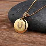 Necklace Glossy Diamonds 26 English Letters – Jewelry Gift Ideas — 19
