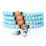 Turquoise Bracelet Ethnic Wind 8MM Ball – Jewelry Gift Ideas — 5