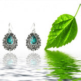 Turquoise Dripping Pear Shaped Earrings – Unique Gift Ideas — 3