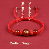 Zodiac Cinnabar All-matching Weaving Bracelet – Jewelry Gift Ideas — 12