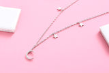 Moon star with diamond clavicle chain – Meaningful Gifts — 6