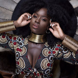 African Tribal Collar Bracelet Set Exaggerated – Jewelry Gift Ideas — 1