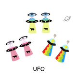 UFO Spaceship Alien Exaggerated Funny Earrings – Useful Gifts — 5