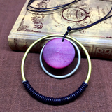 Rope double circle necklace – Jewelry Gift Ideas — 6