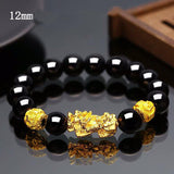 Fashion Black Gold Brave Beaded Bracelet – Stylish Gifts — 3