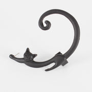 Single Piece Punk Style Cat Post Earring with Ear Cuff – Stylish Gifts — 6