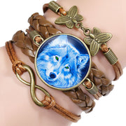 Multi-layered gemstone wolf bracelet – Jewelry Gift Ideas — 2