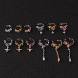 Pierced Earrings Inlaid With Zircon Creative – Jewelry Gift Ideas — 7