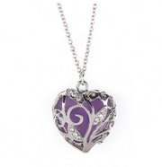 Hollow glowing heart necklace – Jewelry Gift Ideas — 2